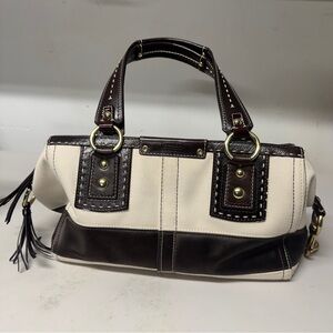 Coach Brown and Cream Women's Bag